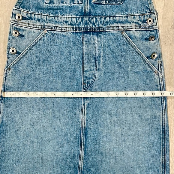 G-Star Raw Dungaree Dress, Blue Denim Overall Dress, Size XXS - Picture 13 of 13